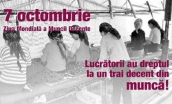 7 octombrie – Ziua Mondială a Muncii Decente