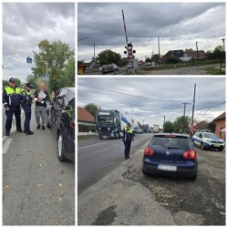 Acțiune preventivă privind trecerea la nivel cu calea ferată în Zimandu Nou și Sebiș soldată cu 23 de amenzi