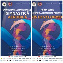 Campionatele Naționale de Gimnastică Aerobică și Concursul Național pentru copii "Kids Development ", la Sala Polivalentă din Arad


