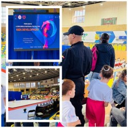 Competiție sportivă cu risc ridicat! Jandarmii arădeni protejează sportivii participanți la Campionatului Național de Gimnastică Aerobică

