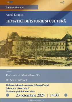 „Tematici de istorie și cultură” - Lansare de carte la Bibliotecă

