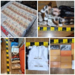 Bani falși și haine contrafăcute descoperite de polițiști în urma operațiunii Jupiter