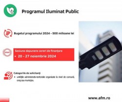 Sesiune de înscriere la Programul Iluminat Public 2024. Cine pot fi beneficiarii