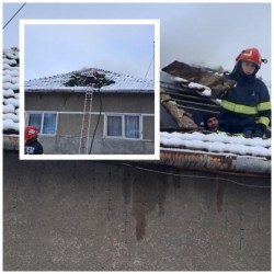 Incendiu la o casă din Ineu cauzat de coșul de fum deteriorat