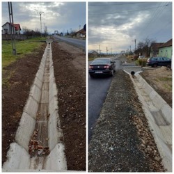 11 km de șanțuri amenajate pe drumul Seleuș-Șicula 