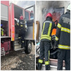 Incendiu la un atelier de tâmplărie de pe strada Pădurii