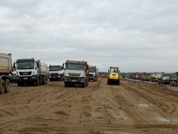 Drumul de legătură dintre autostrada A1 și DN 69 Arad – Timișoara a ajuns la un stadiu de execuție de 34%

