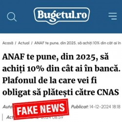 ANAF face precizări privind taxa pe bani din conturile românilor

