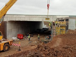 Drumul de legătură dintre autostrada A1 și DN 69 Arad – Timișoara a ajuns la un stadiu de execuție de aproape 40%