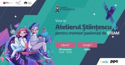 Ştiinţescu vine la Arad cu un atelier practic pentru mentori pasionaţi de ştiinţe