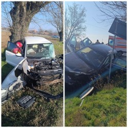 Accident rutier cu 4 victime, dintre care 3 încarcerate, între Călugăreni și Felnac. Au fost alocate 4 ambulanțe