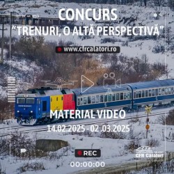 „Trenuri, o altă perspectivă” – concurs video lansat de CFR Călători