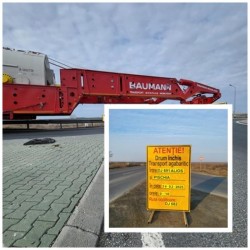 Drumul Giarmata-Pișchia-Alioș (prelungire a tronsonului Zăbrani-limită județ Timiș) este azi blocat din cauza giganticului transport agabaritic