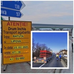 Atenție, șoferi! Trafic rutier deviat pe DN7 între Bătuța și Lipova