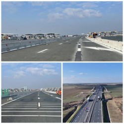 Circulație modificată pe autostrada A1 în zona fostului punct de trecere a frontierei Ungaria/România 