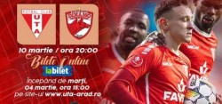 Start la vânzarea biletelor pentru meciul UTA - Dinamo