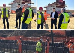 Se lucrează intens la noul pod feroviar peste Mureș 
