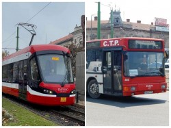 Circulația tramvaielor întreruptă pe direcția Piața Romană - Podgoria din cauza unei avarii la rețeaua de apă-canal