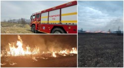 Incendiile de vegetație iau amploare în Arad! Arderea vegetației uscate este strict interzisă