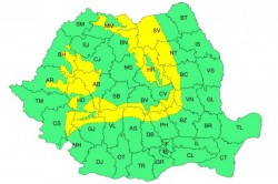 Cod Galben de vânt puternic în zona montană a județului Arad