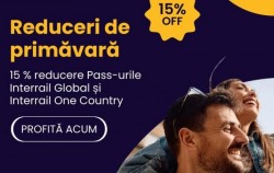Reduceri de primăvară pentru călătoria cu trenul în trafic internațional