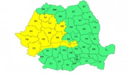 Atenționare cod galben de vânt puternic și vineri în Arad

