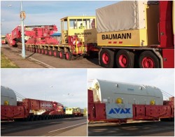 Atenție șoferi! Astăzi a pornit de la Nădlac al doilea convoi agabaritic care transportă un generator pentru Termocentrala Mintia

