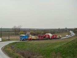 Trafic închis pe DN 7 între Lipova și Gotathea datorită convoiului agabaritic cu destinația Mintia

