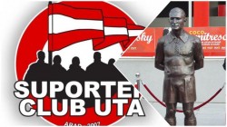 Jacqueline și Charles de Végvár, nepoții Baronului, membri de onoare ai Suporter Club UTA