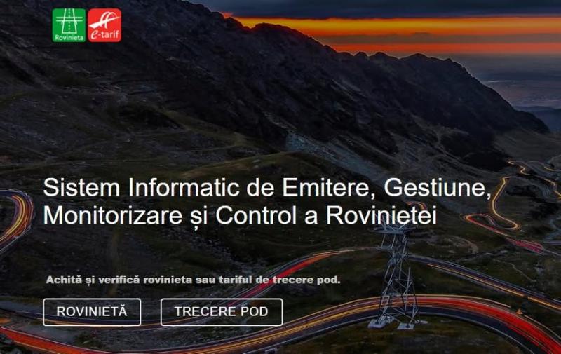 Întreruperi temporare în emiterea rovinietelor și a peajelor din cauza unor lucrări de mentenanță
