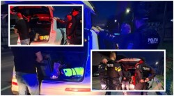 Polițiștii locali din Arad au pus mâna pe 2 infractori care au creat panică în parcarea magazinului Kaufland de pe strada Banu Mărăcine