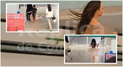 Sezonul de nudism s-a deschis într-un mod spectaculos în România! O frumoasă domnișoară umbla goală prin mall! Cunoscătorii spun că ar fi fost o provocare pe TikTok