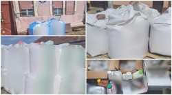 Peste 40 de tone de substanțe periculoase, indisponibilizate la Bârsa de polițiștii Serviciului Arme, Explozivi și Substanțe Periculoase Arad