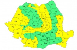 Codul Galben se menține și vineri. Arădenii nu scapă de rafalele de vânt puternic