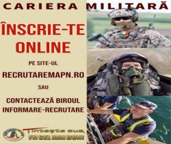 Înscrieri pentru Învățământul Universitar și Postliceal Militar în anul de ănvătământ 2025 – 2026