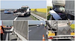 Succesiune de accidente pe autostrada A1 între Timișoara și Arad. Traficul este îngreunat
