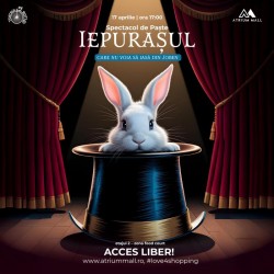 Spectacol de MAGIE la Atrium Mall - Iepurașul care nu voia să iasă din joben