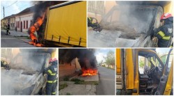 Suspect de 34 de ani reținut în urma incendierii camionetei de pe strada Minervei