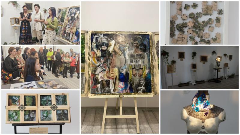 Vernisajul expoziției „Mimosa” a grupului Fak.Artă a avut loc sâmbătă la galeria After 5 Art Escape din Arad
