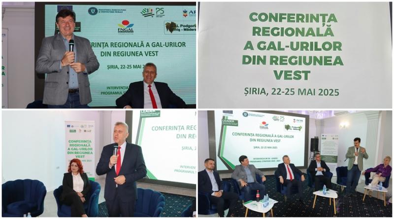 Președintele Consiliului Județean Arad, Iustin Cionca, a participat la Conferința Regională a GAL-urilor din Regiunea Vest

