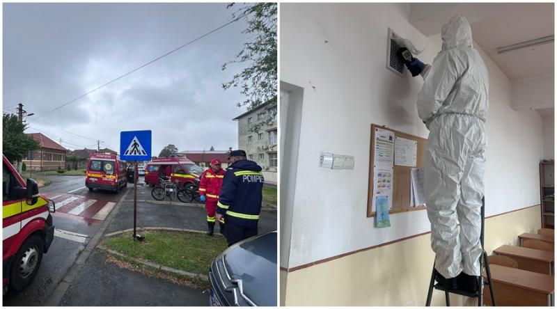 Copii cu stare de rău și greață la Liceul Sportiv de pe strada Independentei din Arad. Mai multe ambulanțe SMURD s-au deplasat la fața locului