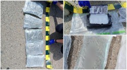 Prinși în flagrant delict cu droguri în mașina de spălat
