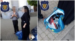 Piață ambulantă în stația de tramvai din fața Catedralei Catolice din centrul Aradului! Doi comercianți clandestini depistați și amendați de polițiștii locali

