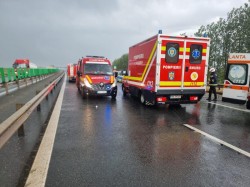 Plan roșu de intervenție! Accident grav pe A1 Nădlac-Arad! Intervin 9 ambulanțe!