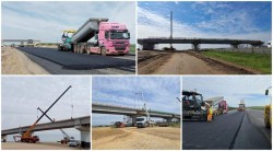 Drumul de legătură dintre autostrada A1 și DN 69 Arad – Timișoara a ajuns la un stadiu de execuție de peste 60%, iar la poduri și pasaje de 81%