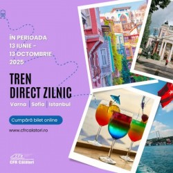 Tren direct din România spre Varna, Sofia și Istanbul în această vară