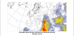 Nou transport de praf saharian în zona României


