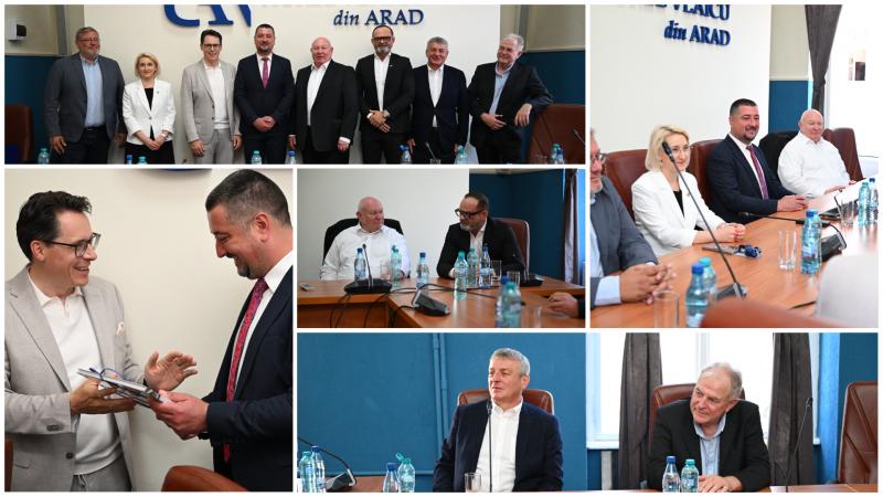 Vizita delegației din Deggendorf la Universitatea „Aurel Vlaicu” din Arad