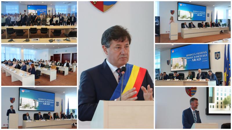 Ședință festivă a CJA și CLM cu ocazia Zilelor Județului Arad
