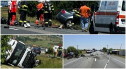 Accident mortal pe Centura Lugojului. O femeie a murit în impactul dintre mașina sa și un TIR. Trafic deviat